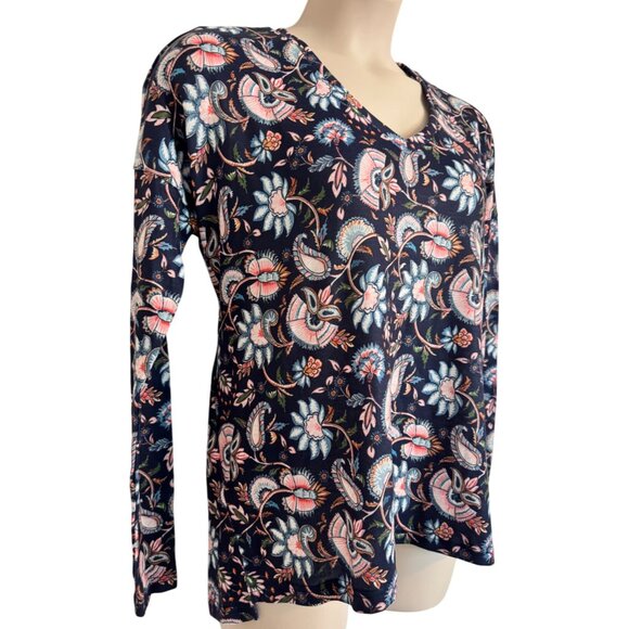 Smith & Quinn Long Sleeve Print Top Size Small Long Sleeve Shirt NWOT Oversized - Picture 7 of 7